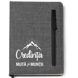 Agenda gri buzunar si fermuar, Credinta muta si muntii!